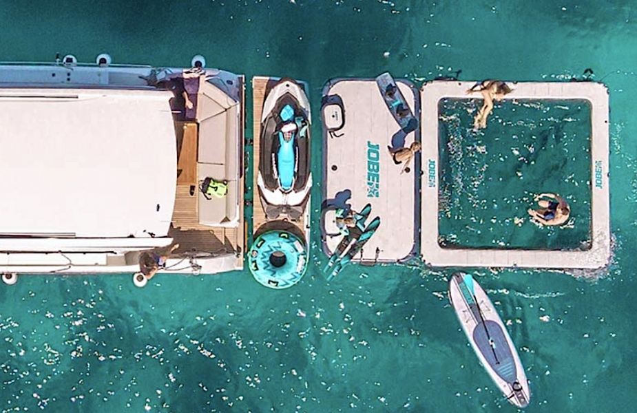 Floating platform extension and swimming pool for boats - USHIP Alicante - Tienda Náutica copia
