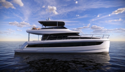 YOT 53 power catamaran