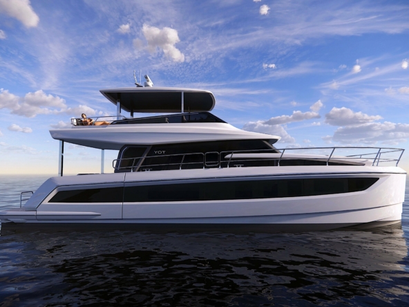 YOT 53 power catamaran. Motor Catamarans. KAT Marina