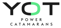 YOT Power catamarans. Catamaran a motor. KAT Marina